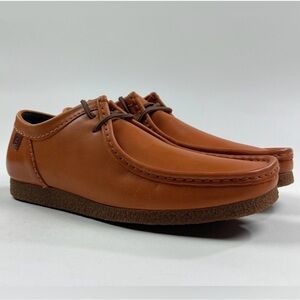 Clarks Shacre II 2 Run Mens Size 9.5 Orange Leather Shoes Moccasins Low 26174415